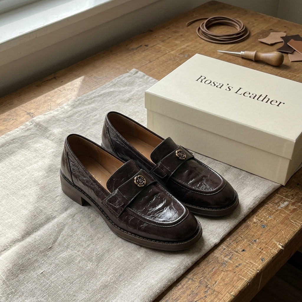 Rosa's Morrelle Leather Loafers