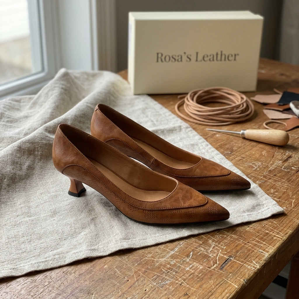 Rosa's Fioralba Leather Shoes