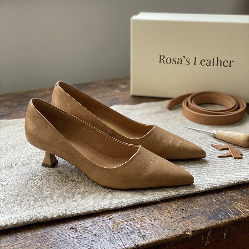 Rosa's Serane Leather Heels