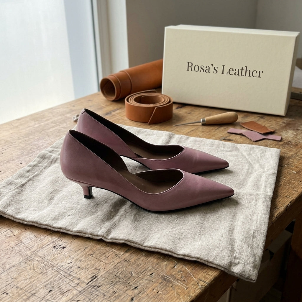 Rosa's Ceyra Leather Heels