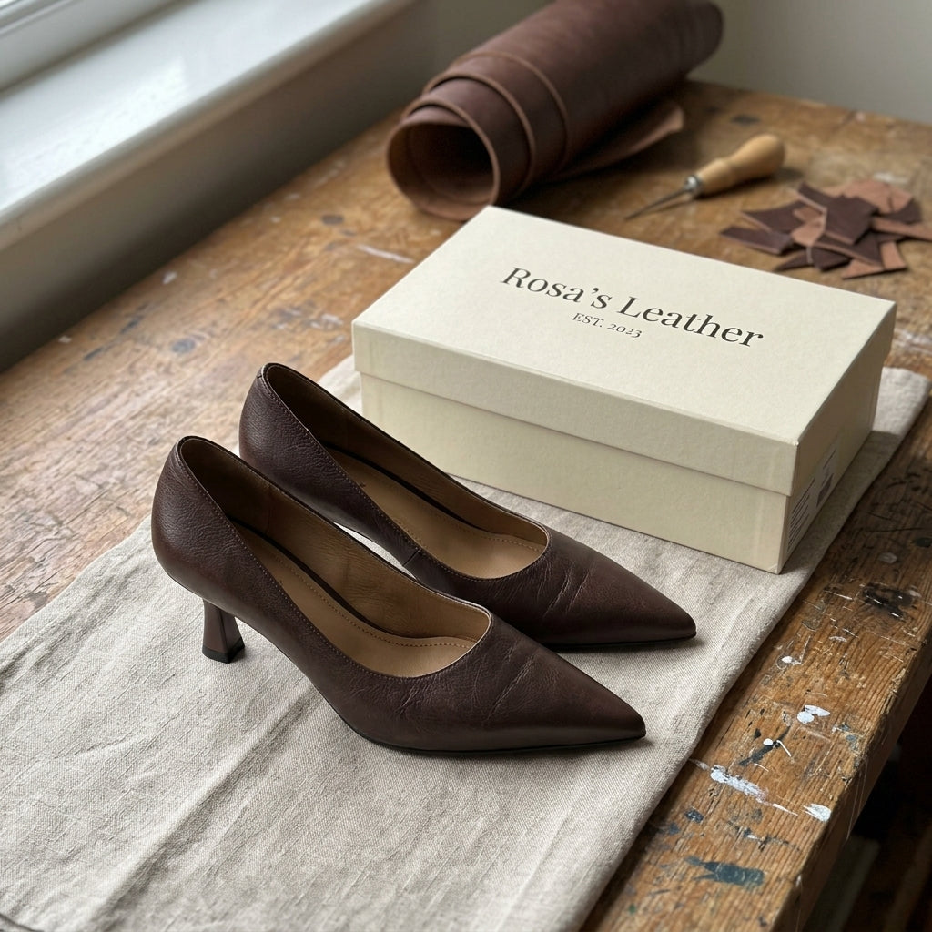 Rosa's Mirelle Leather Pumps