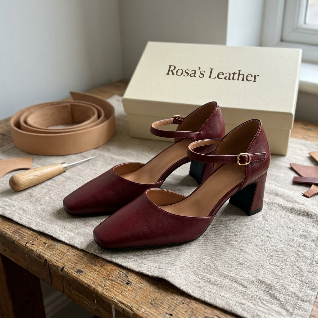 Rosa's Virelle d'Orsay Leather Heels
