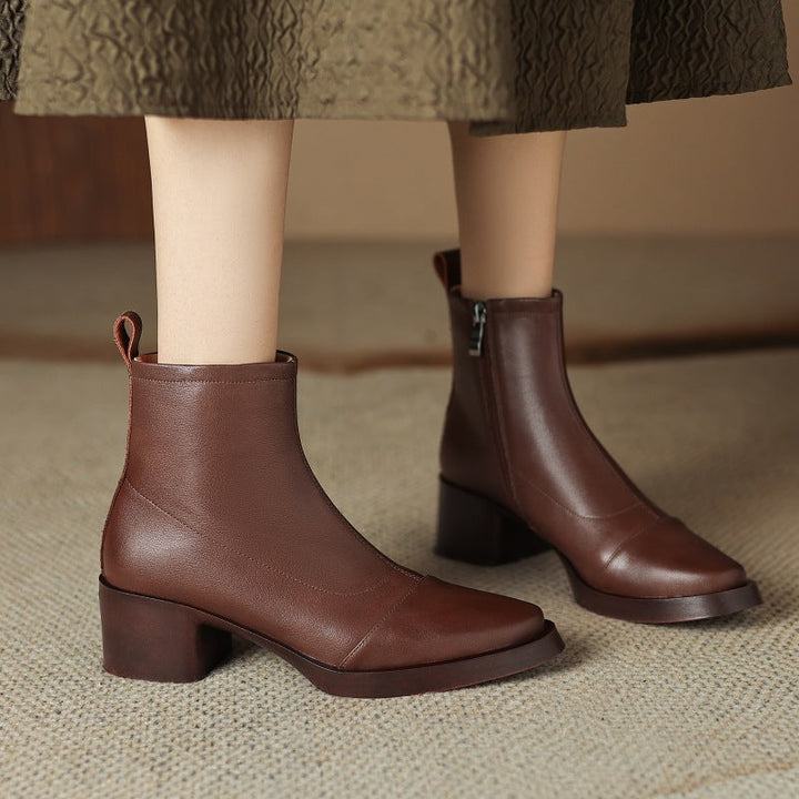 Rosa's Velisse Block Leather Boots