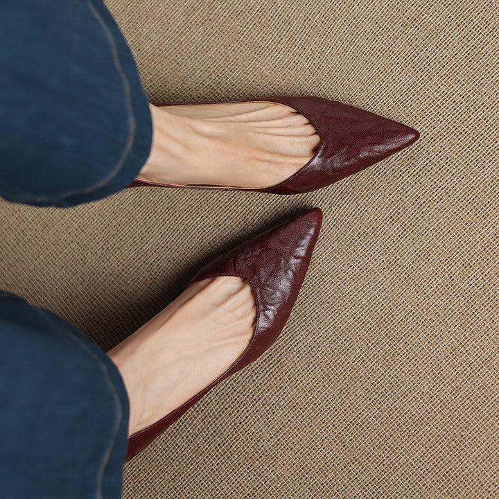 Rosa's Riva Sculpted Leather Pumps