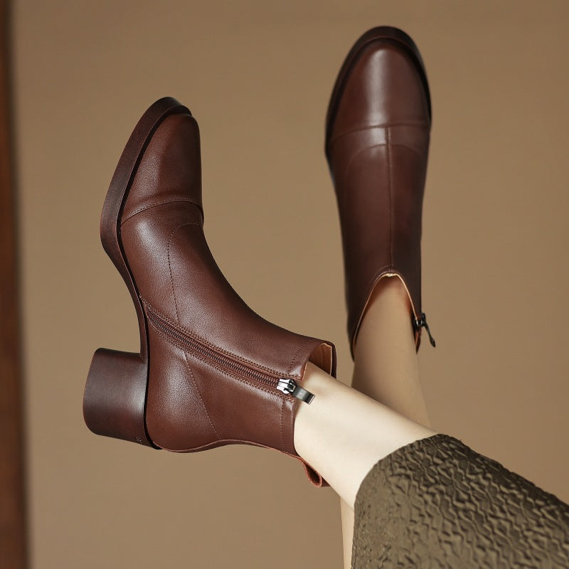 Rosa's Velisse Block Leather Boots