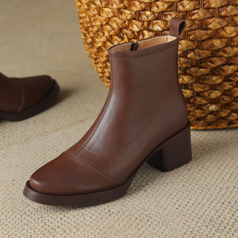 Rosa's Velisse Block Leather Boots