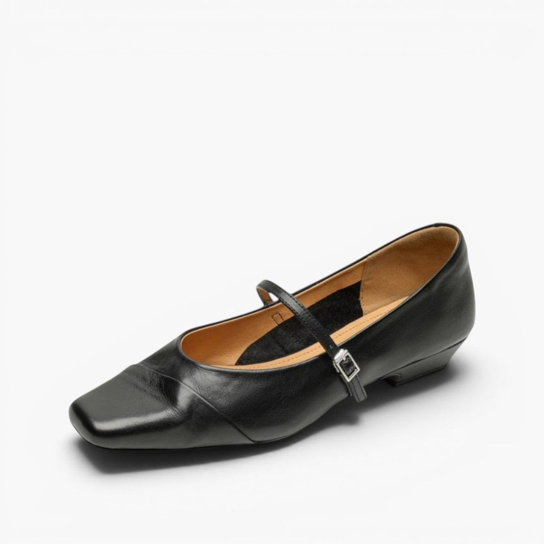 Rosa's Aurette Leather Mary Jane Flats