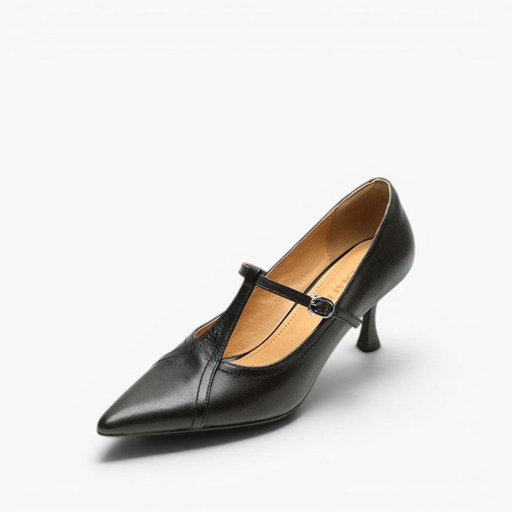 Rosa's Aveline T-Strap Leather Pumps
