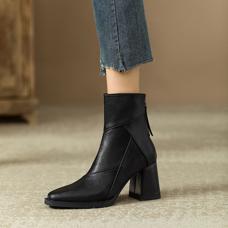 Rosa's Erisen Block-Heel Leather Boots
