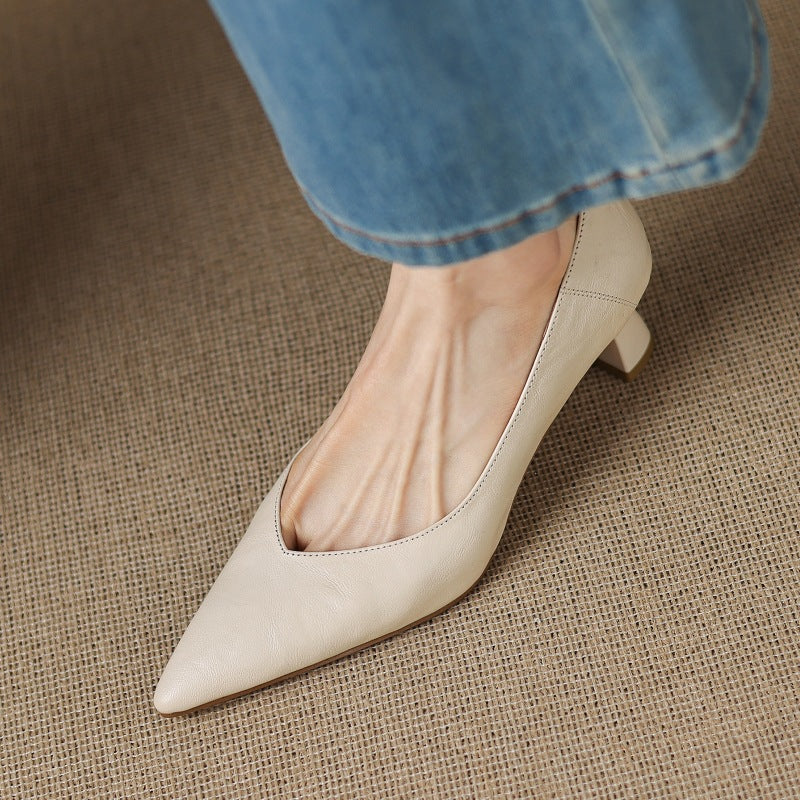 Rosa's Riva Sculpted Leather Pumps