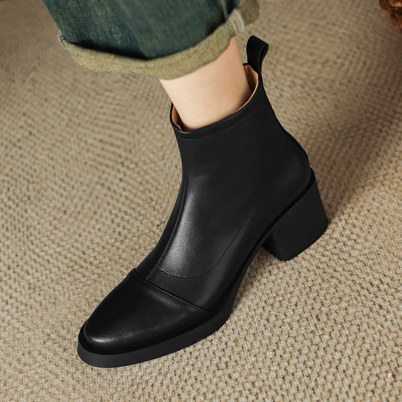 Rosa's Velisse Block Leather Boots