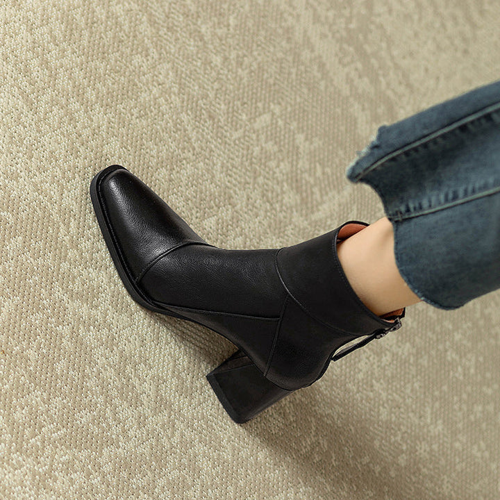 Rosa's Erisen Block-Heel Leather Boots