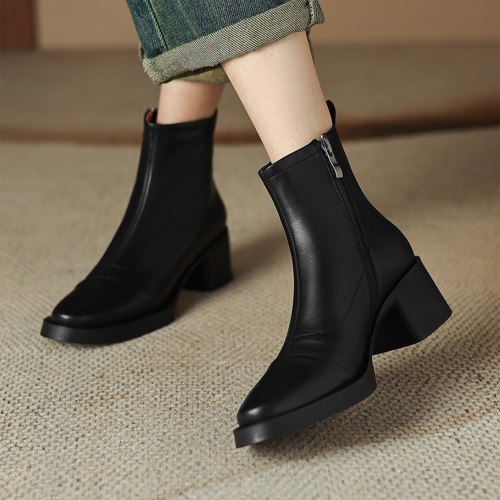 Rosa's Velisse Block Leather Boots