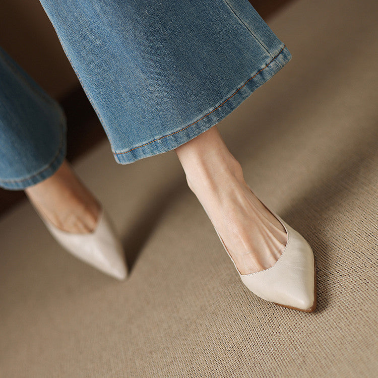 Rosa's Riva Sculpted Leather Pumps