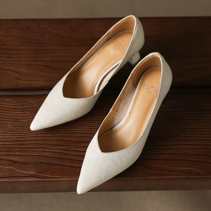 Rosa's Riva Sculpted Leather Pumps