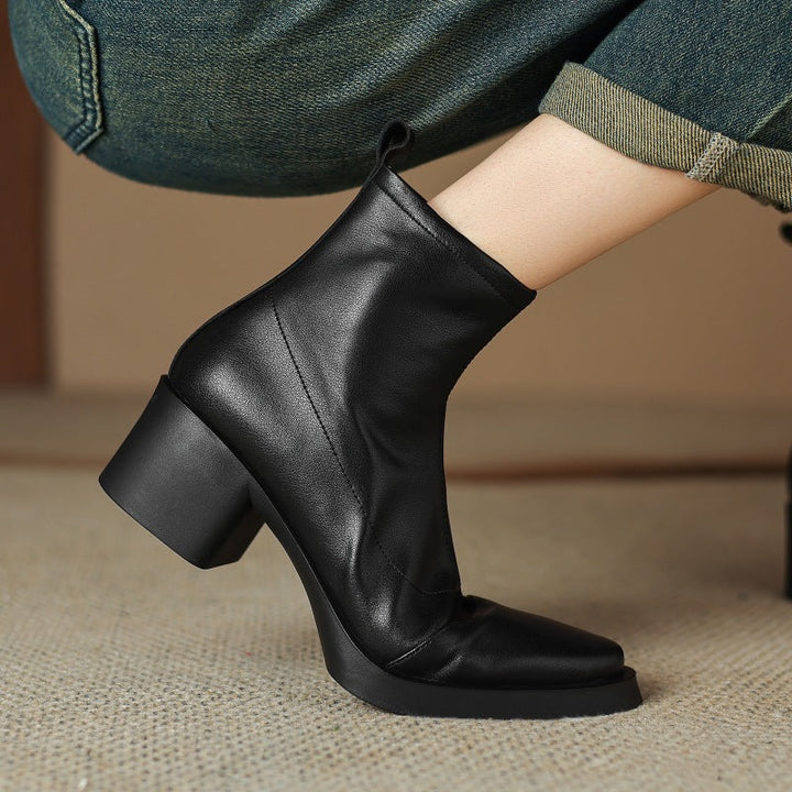 Rosa's Velisse Block Leather Boots