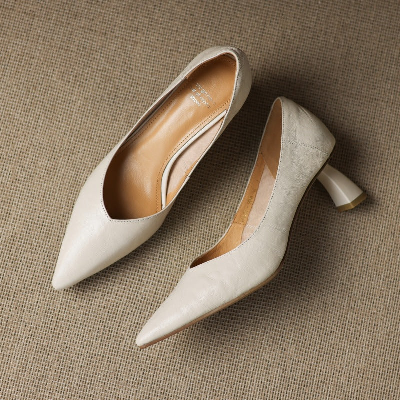Rosa's Riva Sculpted Leather Pumps