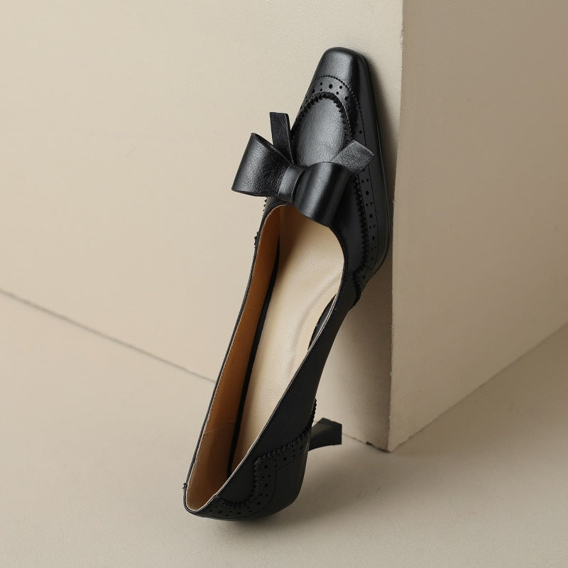 Rosa's Celora Ribbon Leather Pumps