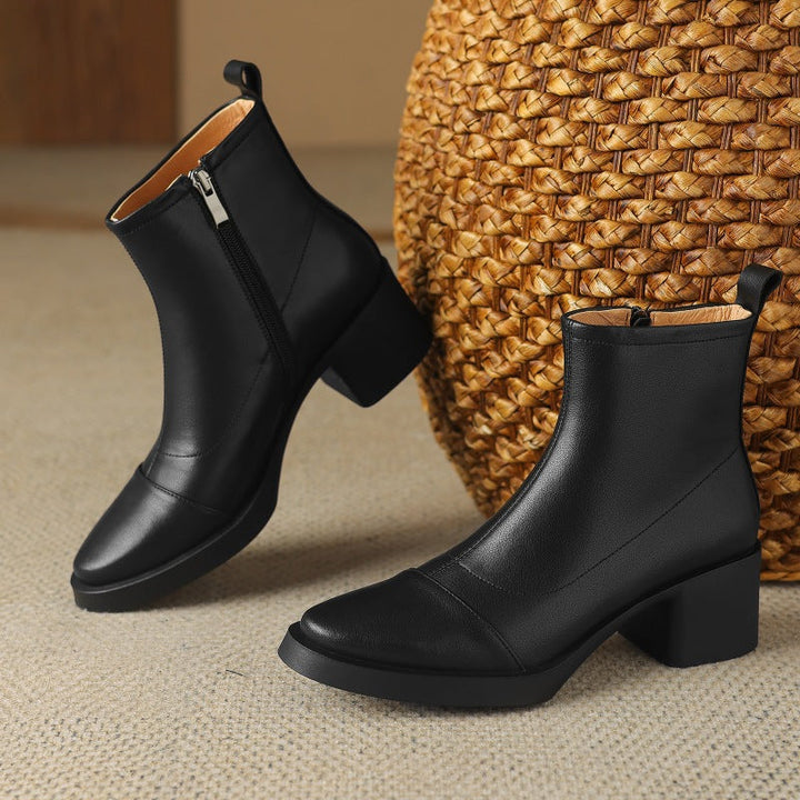 Rosa's Velisse Block Leather Boots