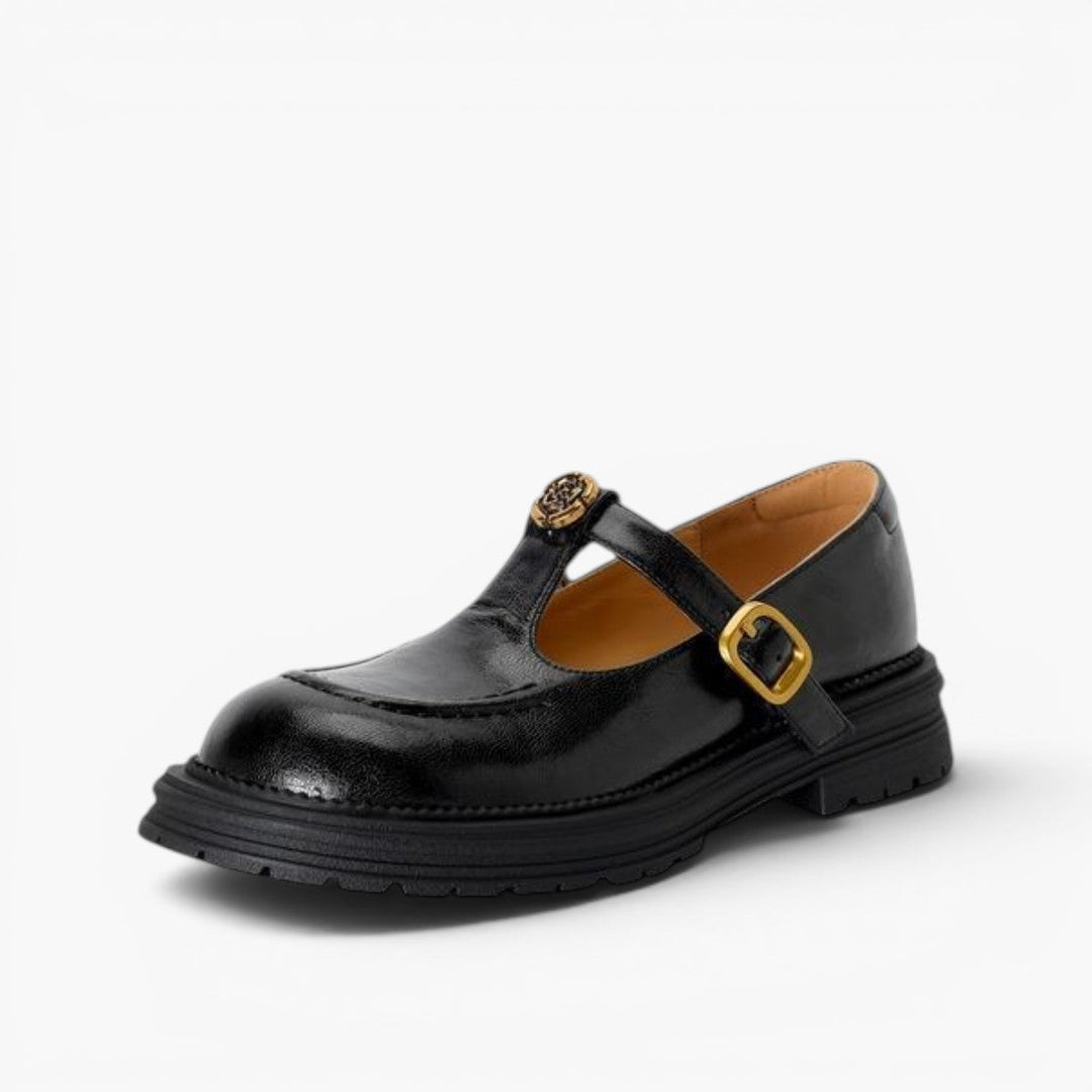 Rosa's Brinell Mary-Jane Leather Loafers