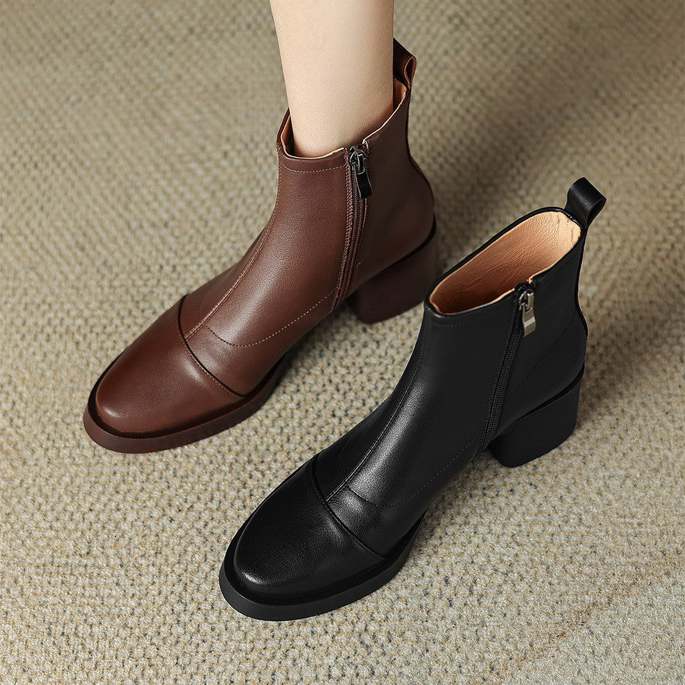 Rosa's Velisse Block Leather Boots