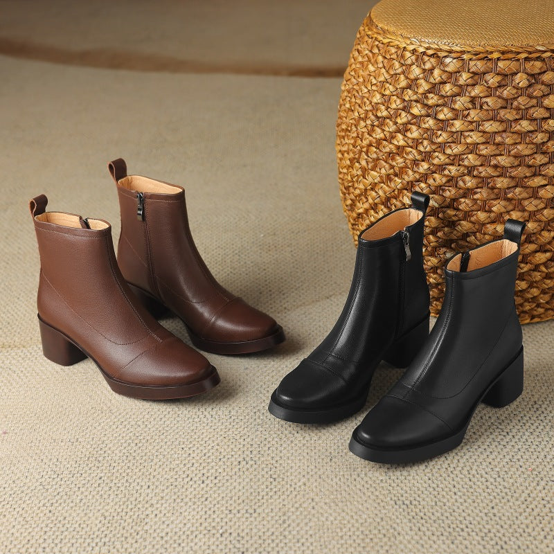 Rosa's Velisse Block Leather Boots