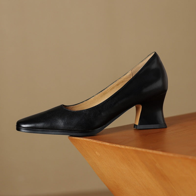 Rosa's Oriel Square Leather Pumps