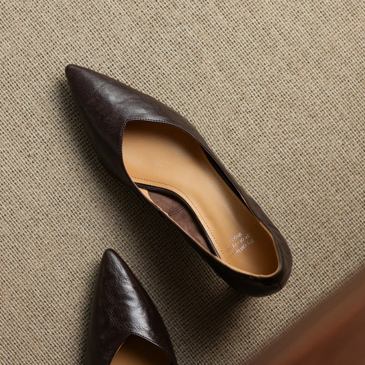 Rosa's Riva Sculpted Leather Pumps