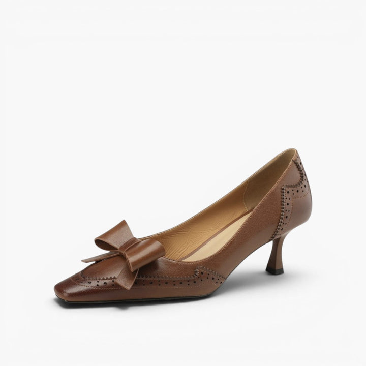 Rosa's Celora Ribbon Leather Pumps