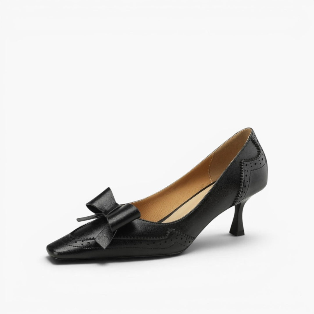 Rosa's Celora Ribbon Leather Pumps
