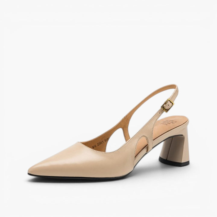 Rosa's Cielle Slingback Leather Heels