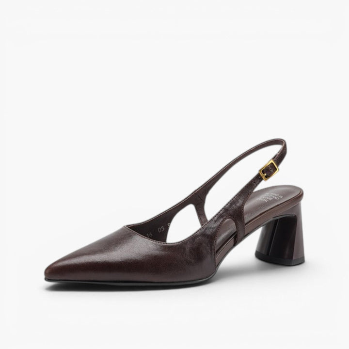 Rosa's Cielle Slingback Leather Heels
