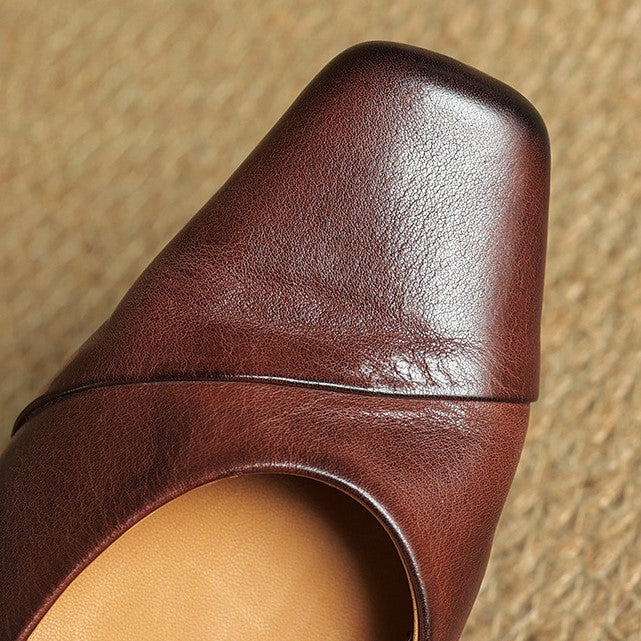 Rosa's Aurette Leather Mary Jane Flats