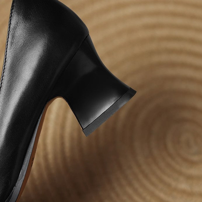 Rosa's Oriel Square Leather Pumps