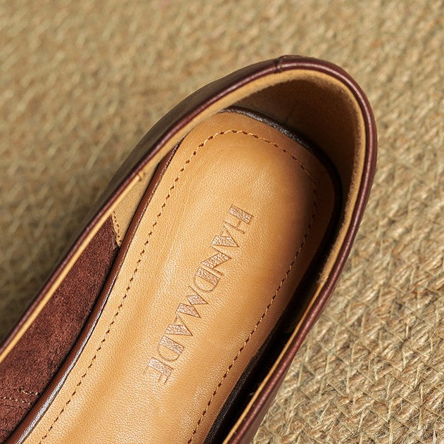 Rosa's Aurette Leather Mary Jane Flats