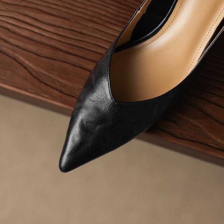Rosa's Riva Sculpted Leather Pumps