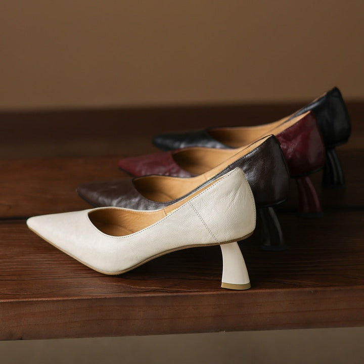 Rosa's Riva Sculpted Leather Pumps