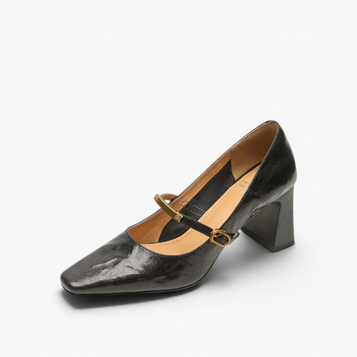 Rosa's Marleon Strap Leather Pumps