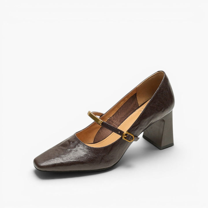 Rosa's Marleon Strap Leather Pumps