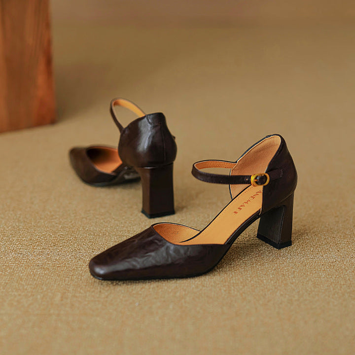 Rosa's Virelle d'Orsay Leather Heels