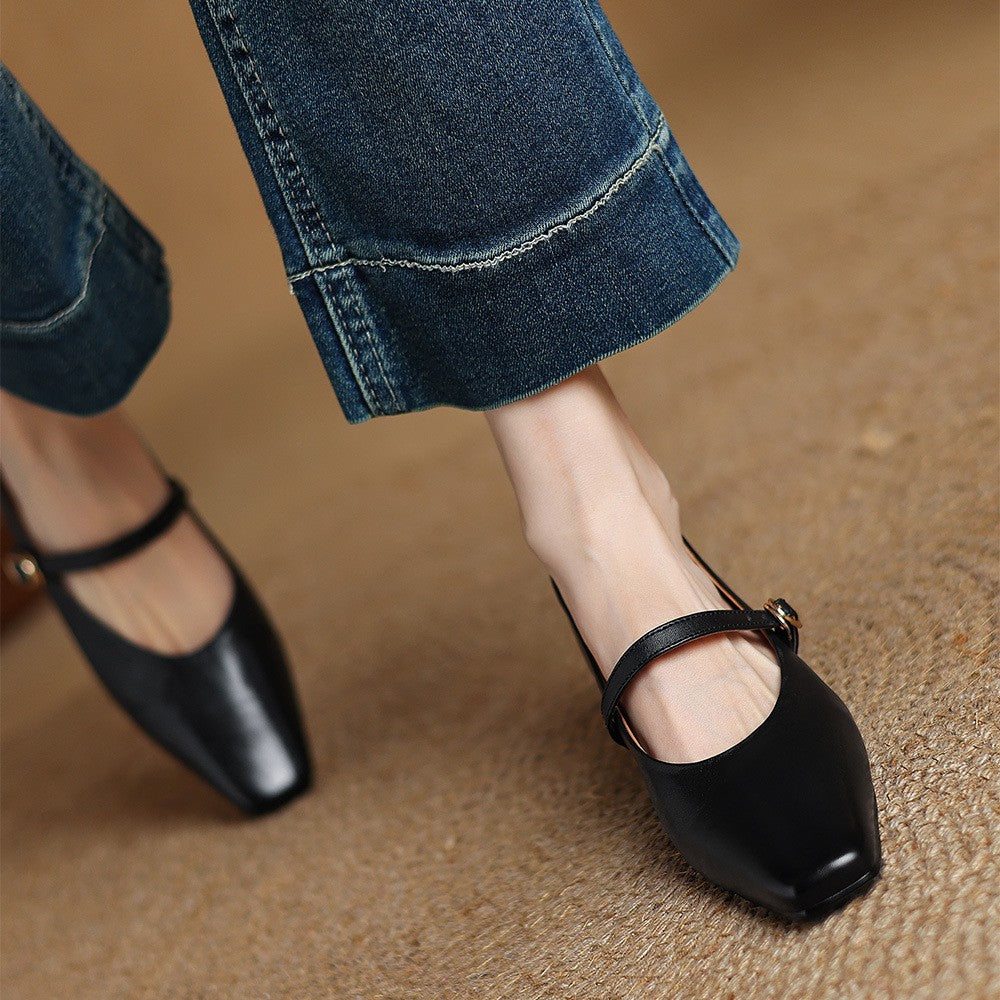Rosa's Cedrine Leather Pumps