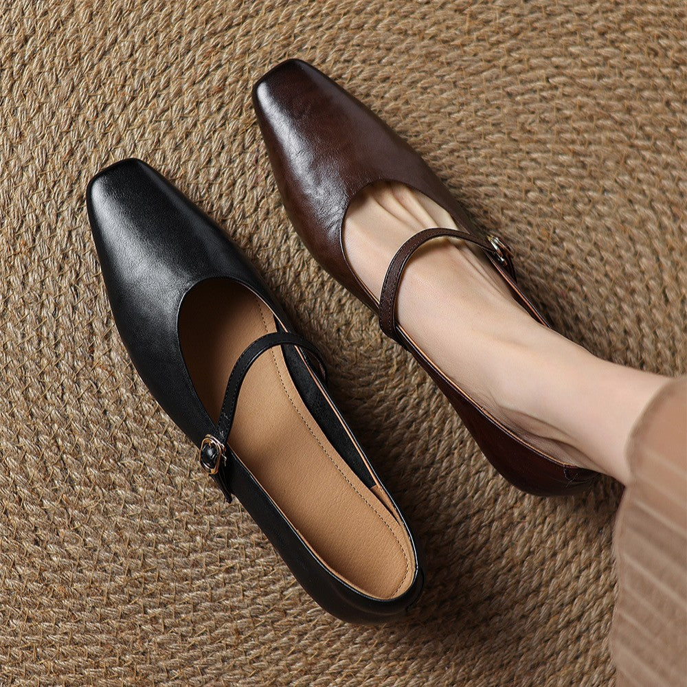 Rosa's Cedrine Leather Pumps