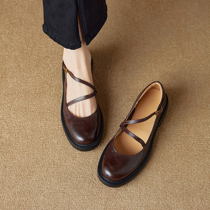 Rosa's Ruelle Leather Mary Janes