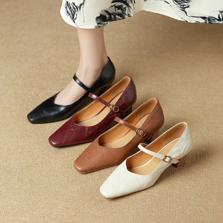 Rosa's Orvane Leather Heels