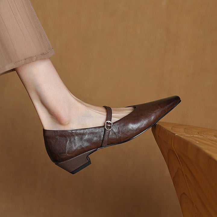 Rosa's Cedrine Leather Pumps