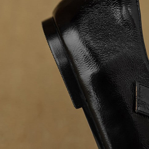 Rosa's Morven Cross-Strap Leather Flats