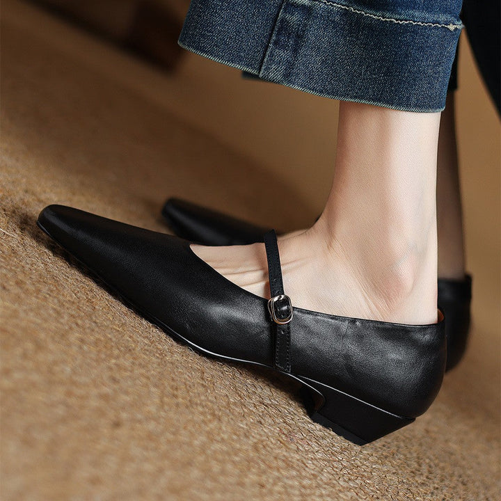 Rosa's Cedrine Leather Pumps