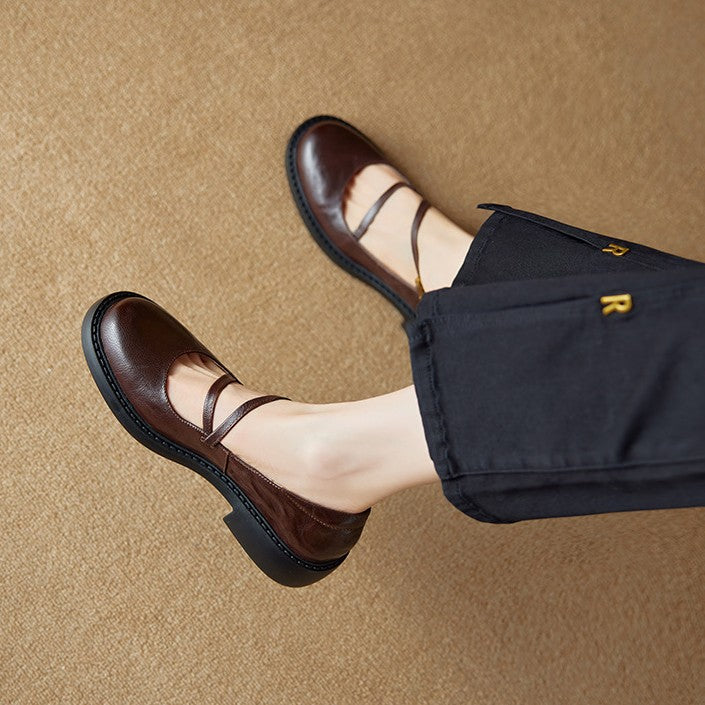 Rosa's Ruelle Leather Mary Janes