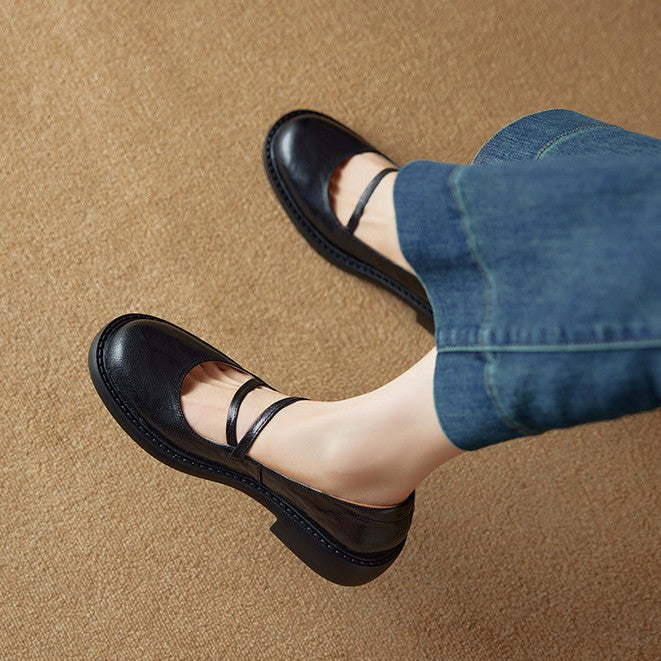 Rosa's Ruelle Leather Mary Janes