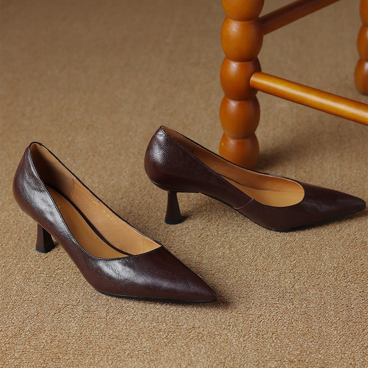 Rosa's Cymara Leather Heels